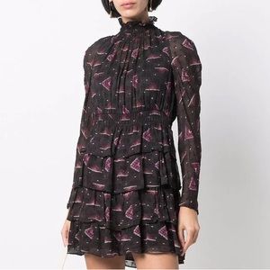 BA&SH “Catia” Tiered Dress - Large